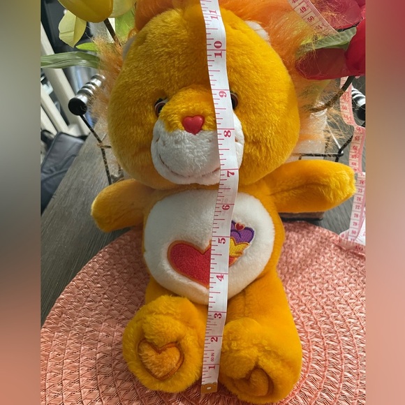 2004 Care Bear Cousins Orange Brave Heart Lion Plush - Picture 8 of 8